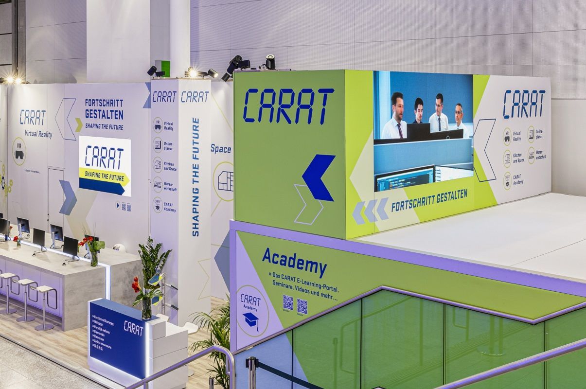 Exhibition construction for Carat at IMM in cologne