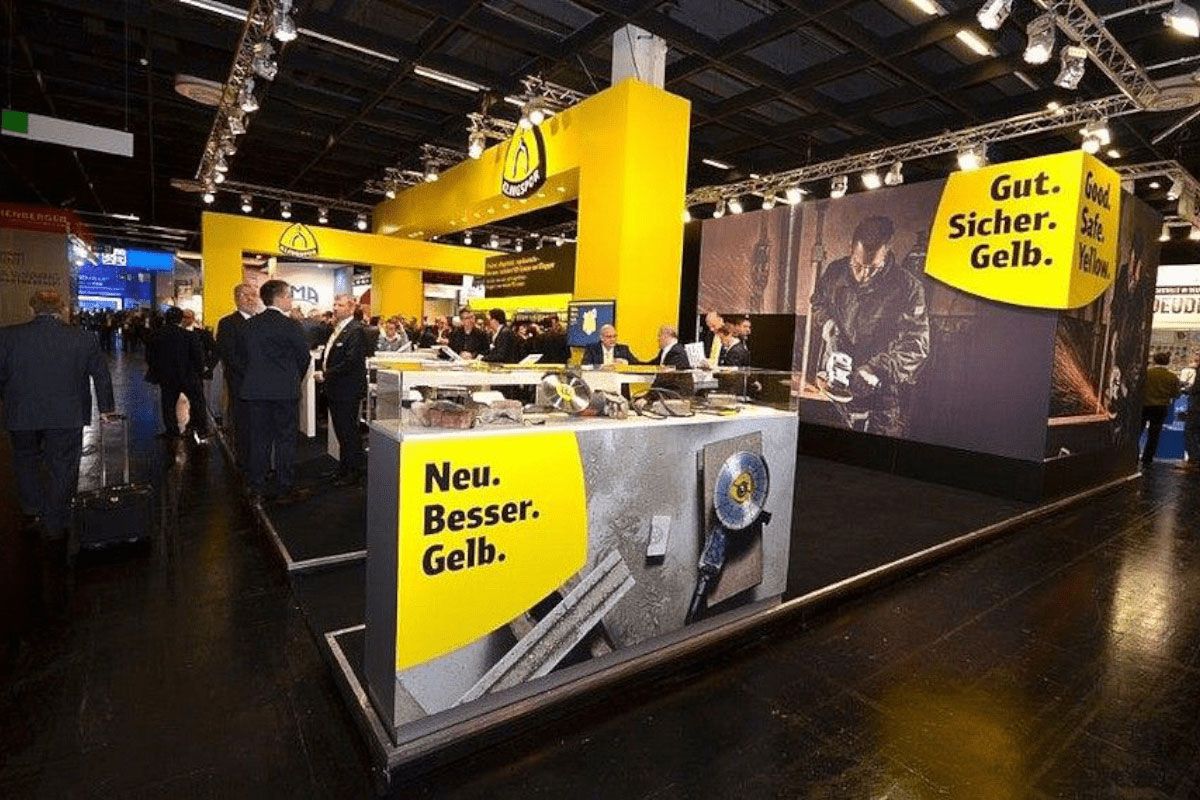 Exhibition stand of Klingspor at Eisenwarenmesse in cologne