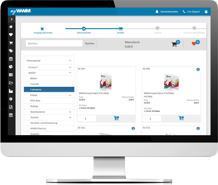 order myWWM event management exhibition systems