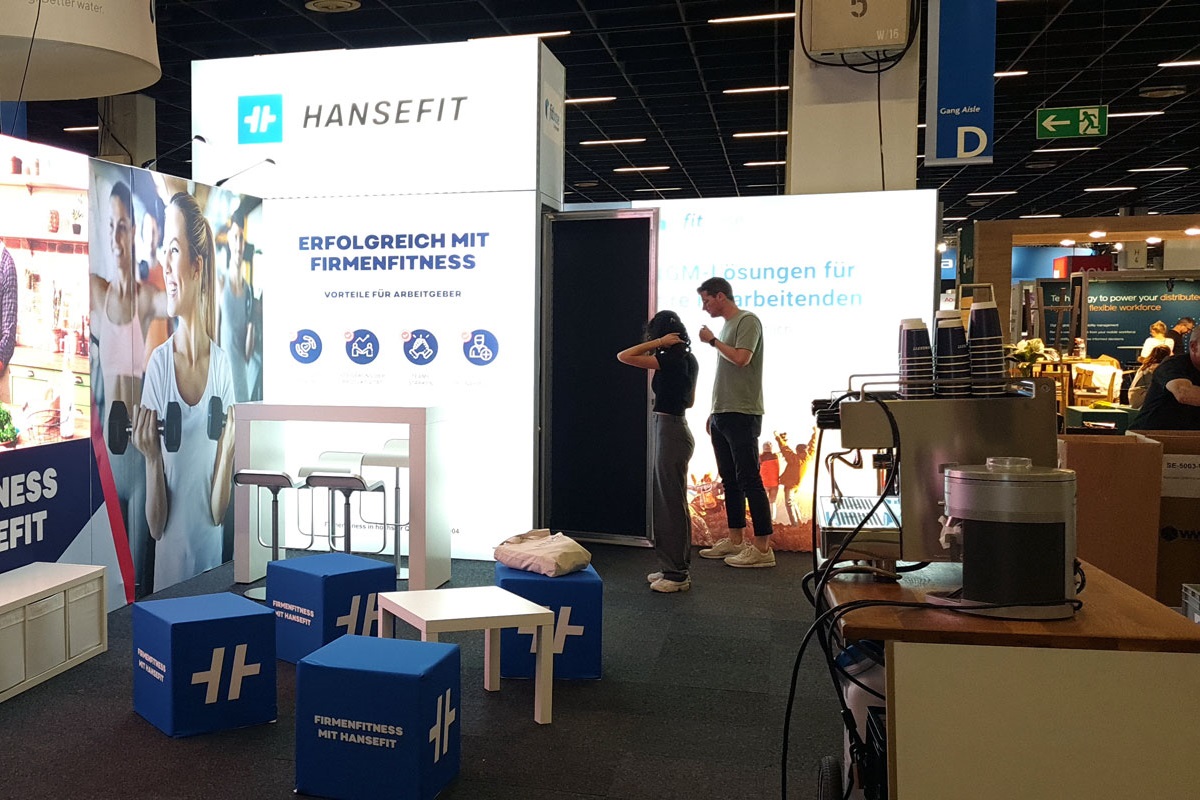 Messestand von Hansefit auf der Zukunft Personal in Köln