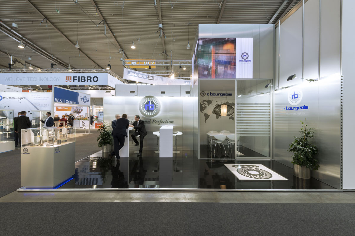 Exhibition stand for r.bourgeois at BlechExpo in stuttgart