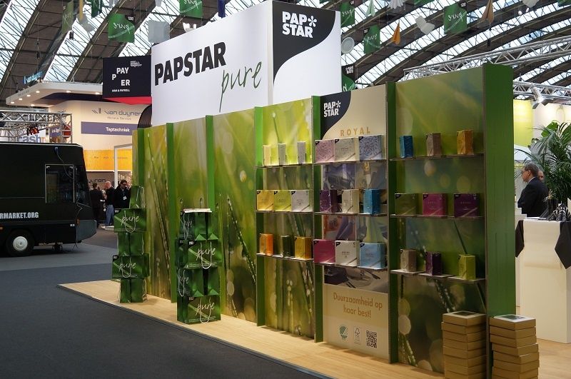 Messestand für Papstar auf der Horecava in Amsterdam